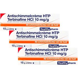 Healthypharm Antischimmelcrème HTP Terbinafine HCl 10mg/g Crème - 3 x 15 gr