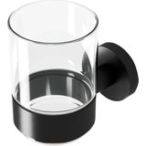 Geesa Nemox Glashouder met glas Zwart