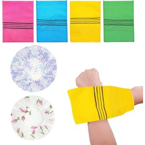 Peeling-handschoenen - herbruikbare lichaamsscrubhandschoenen - 4 stuks badhandschoenen voor grondig reinigen van dode huid en huidverwijdering