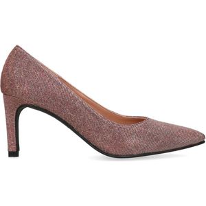 Manfield - Dames - Roze glitterpump - Maat 39