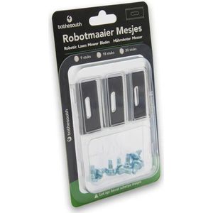 To the South® Black Coated Endurance Mesjes geschikt voor Greenworks Robotmaaiers (Limited Edition) - 9 stuks
