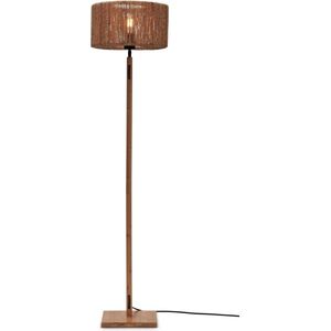 GOOD&MOJO Vloerlamp Iguazu - Bamboe/Jute - Ø30x126cm - - Staande lamp voor Woonkamer - Slaapkamer