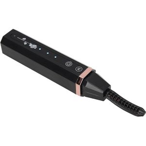 Portable Electric Eyelash Curlers 5V 2W with 3 Speed USB Rechargeable for Beauty(Black)