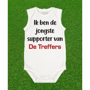 Rompertje jongste supporter van De Treffers.