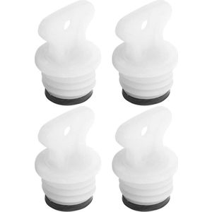 Zeynomax - Deksel voor warmwaterzak 4 stuks wit - Warmwaterfles accessoires.