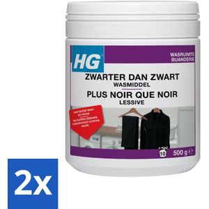 HG Zwarter Dan Zwart Wasmiddel 500 gr - Voordeelverpakking - 2 stuks