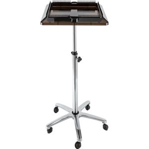 Kapperswagen - Rolwagen - op Wielen - Voor Salons en Thuisgebruik - met Afneembaar Dienblad - Kunststof en Metaal - Zwart