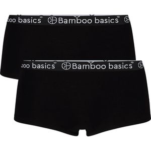 Comfortabel & Zijdezacht Bamboo Basics Iris - Bamboe Hipsters (Multipack 2 stuks) Dames - Onderbroek - Ondergoed - Zwart - XL