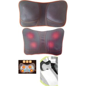 Infraroodmassageapparaat - Shiatsu Massagekussen - Voor Schouders en Nek - Voor Auto en Thuis