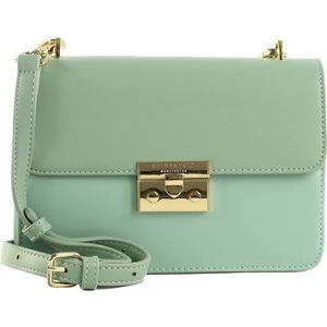 SEIDENFELT MANUFAKTUR Avondtas Schoudertas Pitea Crossbody Bag Aqua Shades / Gold Mintgroen