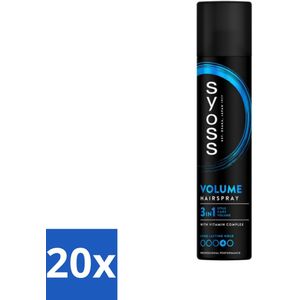 20 x Syoss - Volume - Haarspray - Lift & Volume - 300 ml - Haar Styling - Haarverzorging - Haarspray Voor Fijn Haar