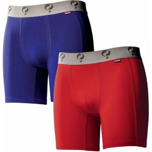 Q1905-Quick Heren Boxer 2-Pack  -  Blue / Red