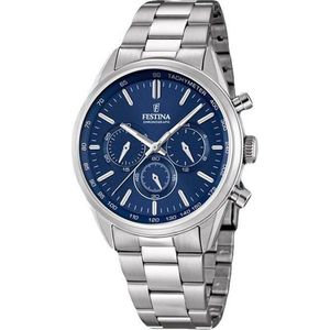 Festina F16820 Horloge - Festina heren horloge - Zilver - diameter 44 mm - roestvrij staal