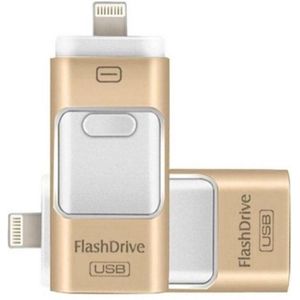 1 stuk USB Flash Drive 256GB - 4-in-1 Externe Opslag Geschikt voor iPhone, iPad, Android en USB - Lightning & USB Pendrive - Data Opslag, Back-up en Overdracht - Compatibel met iOS en Android - Ideaal Cadeau voor Tech-liefhebbers