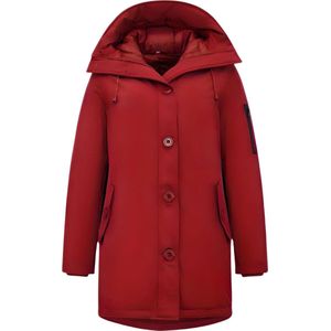 Winddichte Winterjas Dames Parka - 505 - Rood