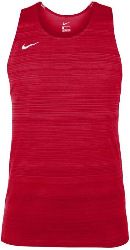 Nike - Stock Dry Miler - Mouwloos T-shirt - Rood