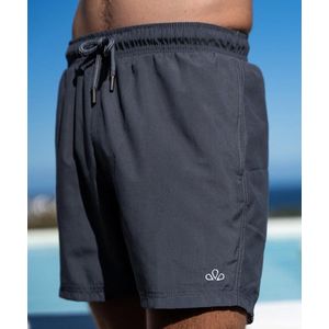 SEA'SONS - Zwembroek Heren - Sneldrogend - Donker Grijs - Basic - Maat M