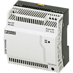 Phoenix Contact STEP-PS/1AC/24DC/4.2 DIN-rail netvoeding 24 V/DC 4.4 A 100 W 1 x