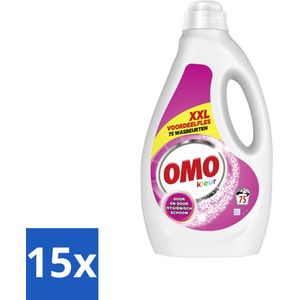 OMO – Vloeibaar Wasmiddel – Kleur XXL – 75 Wasbeurten - Bulkverpakking - 15 stuks