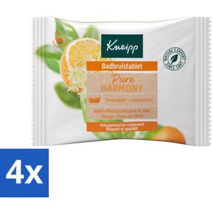 Kneipp - Badbruistablet - Oranje lindebloesem - Voordeelverpakking - 4 stuks