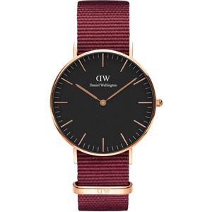 Daniel Wellington Classic Roselyn DW00100273 - Horloge - NATO - Rood - 36mm