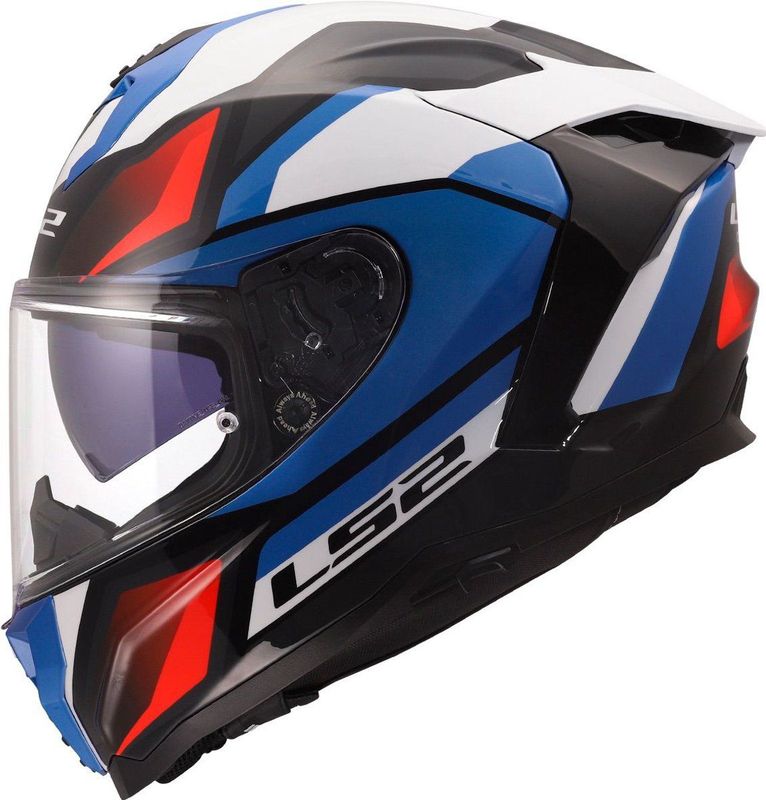 LS2 FF817 Challenger II helm Viper glans wit blauw rood M
