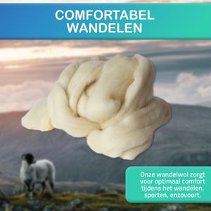 Grobbie® Voetwol – 100% Merino Schapenwol voor Optimale Voetverzorging & Blarenpreventie – 40 Gram