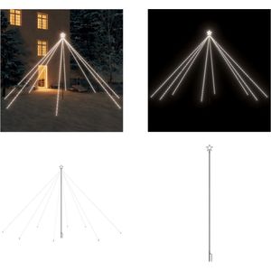 vidaXL Kerstboomverlichting 800 LED's binnen/buiten 5 m koudwit - LED-boomverlichting - LED-boomverlichtingen - Kerstverlichting - Kerstverlichtingen