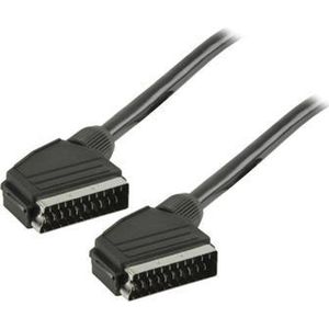 Valueline SCART, 5m SCART-kabel SCART (21-pin) Zwart