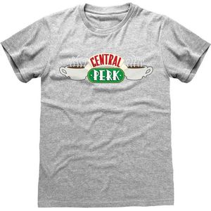 Friends Central Perk Heren T-shirt - heather grijs - S