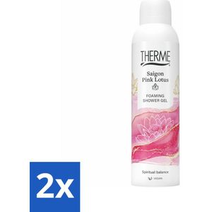 Therme - Saigon Pink Lotus - Schuimende Douchegel - Verfrissend - Verzorgend - 200ml - Voordeelverpakking - 2 stuks