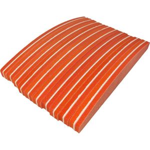 Nail buffer trapeze (10 stuk) 100/180 Oranje Polijstblok- Bufferblok - Buffervijl- Buffing Block- Polijstblok