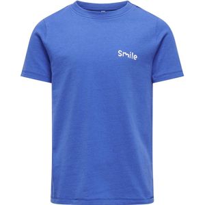 Only t-shirt meisjes - blauw - KOGvera - maat 134/140