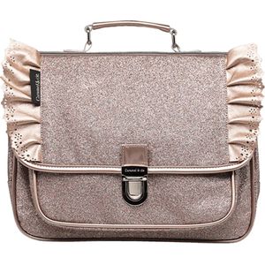Caramel & Cie Kleuterboekentas koper frous frous - Schooltas/Boekentas - Smal