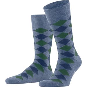 Burlington Danny one-size, met patroon Katoen sokken heren blauw - Maat 40-46