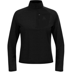 Odlo - Ascent - Sweatshirt - Zwart - Met Halve Rits