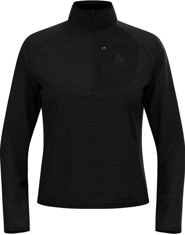 Odlo - Ascent - Sweatshirt - Zwart - Met Halve Rits