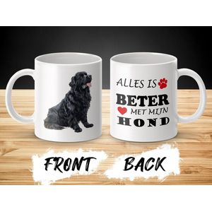 Mok Newfoundland Alles is beter met mijn hond - dog - doglover