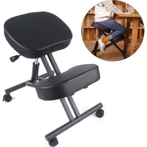 Ergonomische orthopedische kniestoel - Kniekruk - Ergonomisch - Orthopedisch - Verstelbaar - Kruk - Met wieltjes - Rechtop zitten - 70 x 46 x 50-60 cm