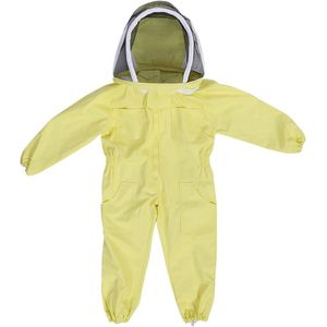 Bijenteelt Pak Katoen Kids - Beschermende Jumpsuit Lange Mouw Sluier - Maat M
