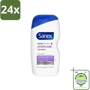 Sanex - BiomeProtect Dermo - Douchecrème - Reactieve Huid - 400 ml - Voordeelverpakking - 24 stuks - Sanex BiomeProtect - Douchecrème