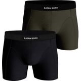 Bjorn Borg - Boxers 2 Pack Black/Green - Heren - Maat M - Body-fit