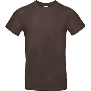 2-Pack herenshirt 'E190' met ronde hals B&C Collectie Brown maat 3XL