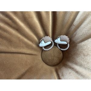 Haarelastiekjes Egel | Set van 2 | Herfst