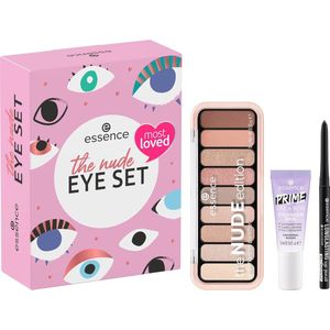 Nude Oogset voor Vrouwen - Cadeauset met Oogschaduw, Oogpotlood en Oogschaduwprimer - Natuurlijk en Dierproefvrij