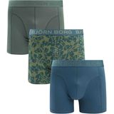 Bjorn Borg Boxers 3Pack Stretch Groen - Maat L - Heren - Boxershorts
