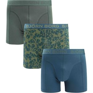 Bjorn Borg Boxers 3Pack Stretch Groen - Maat L - Heren - Boxershorts
