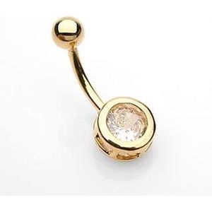 Piercing rond gold plated 14kt.