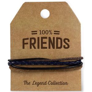 100 % Friends  - Armband - The legend Collection - vrienden armband - armband mannen