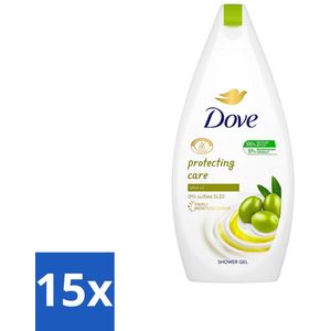 15 x Dove Protecting Care - Douchegel - Olijfolie - Sulfaatvrij - 450 ml - Dove Protecting Care